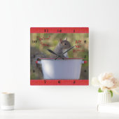 リス・シチュー…気でも狂ったか?!? スクエア壁時計 (ホーム)