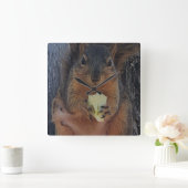 リス スクエア壁時計 (ホーム)