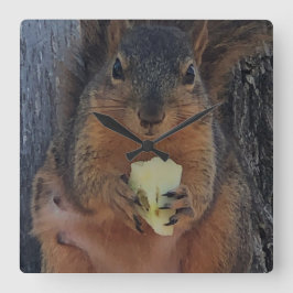 リス スクエア壁時計