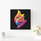 リス スクエア壁時計 (ホーム)