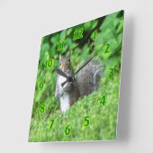 リス スクエア壁時計 (傾斜)