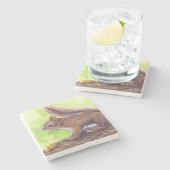 リス ストーンコースター (横)