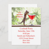 リス·スピリット·アニマル 招待状 (正面/裏面)