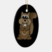 リス セラミックオーナメント (右)