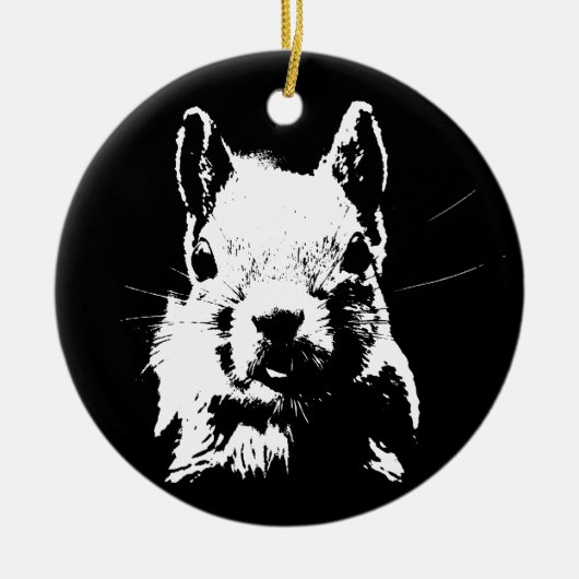 リス セラミックオーナメント (正面)