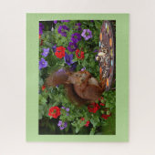 リス・ダイニング・イン・ガーデン ジグソーパズル (縦)