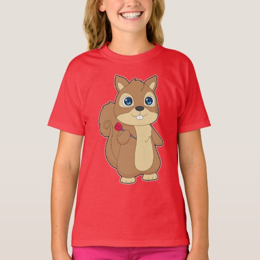 リス ダーツ ダート スポーツ Tシャツ (正面)
