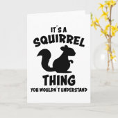 リス デザイン シルエット 名言 ギフト カード (黄色い花)