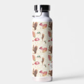 リス&トアドストールズ秋のパターパーソナライズされたン ウォーターボトル (右面)