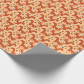 リス&ドングスバックヤード秋誕生日 ラッピングペーパー (角)