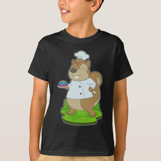 リス バースデークック Tシャツ (正面)