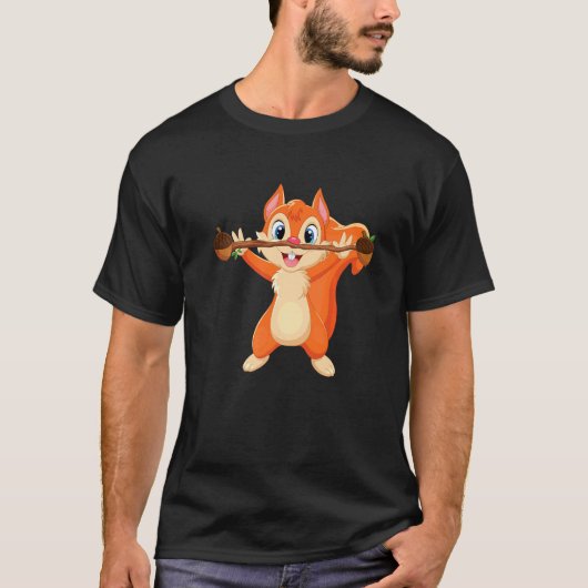 リス パワー 森の動物 愛 最愛の友 スク Tシャツ (正面)