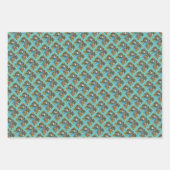 リス&フクロウ感謝祭、自家製のアコーンパイ ラッピングペーパーシート (正面3)