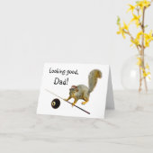 リス・プール父の日札 カード (黄色い花)