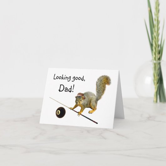 リス・プール父の日札 カード (正面)