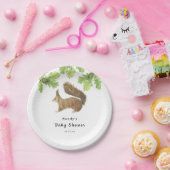 リス – ベビーシャワー ペーパープレート (パーティー)