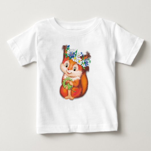 リス ベビーTシャツ (正面)