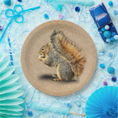 リス ペーパープレート (パーティー)