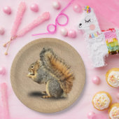 リス ペーパープレート (パーティー)