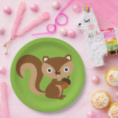 リス ペーパープレート (パーティー)