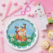 リス ペーパープレート (パーティー)