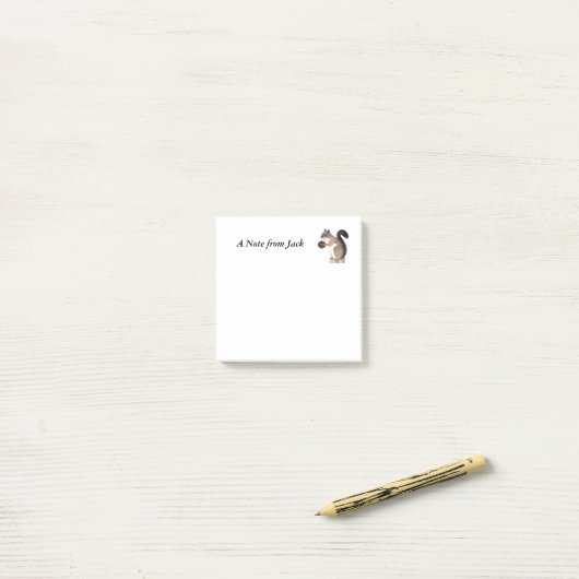 リス ポストイット (デスク上)