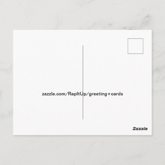 リス ポストカード (裏面)