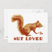リス ポストカード (正面/裏面)