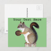 リス ポストカード (正面/裏面)