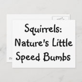 リス ポストカード (正面/裏面)