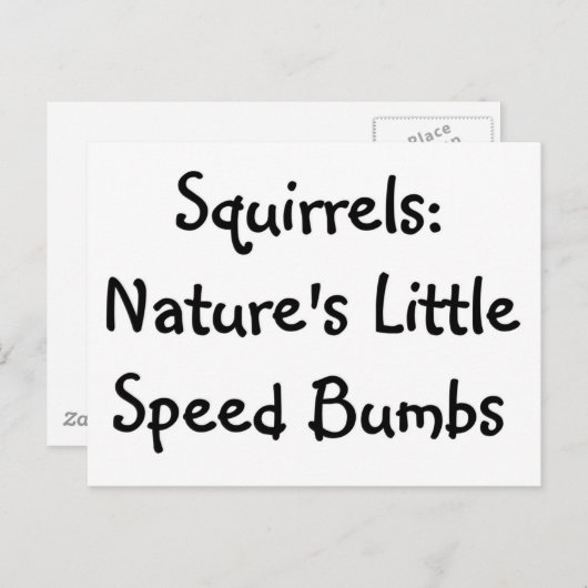 リス ポストカード (正面/裏面)