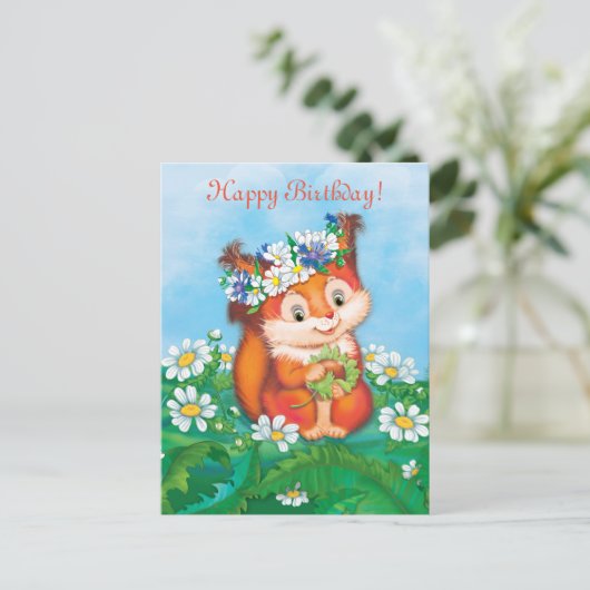 リス ポストカード (スタンド正面)