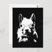 リス ポストカード (正面/裏面)