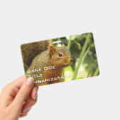 リス ポートレート 自然 動物 写真 バッジ (手持ち)