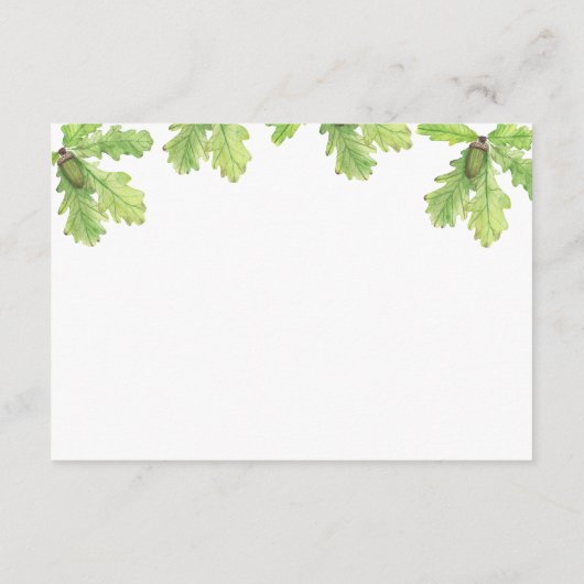 リス – ママのお腹の大きさ エンクロージャーカード (裏面)