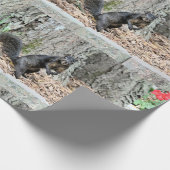 リス ラッピングペーパー (角)