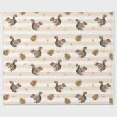 リス ラッピングペーパー (フラット)