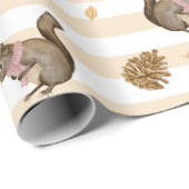 リス ラッピングペーパー (ロールコーナー)