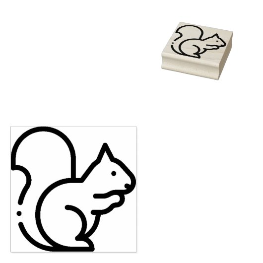 リス ラバースタンプ (押印)