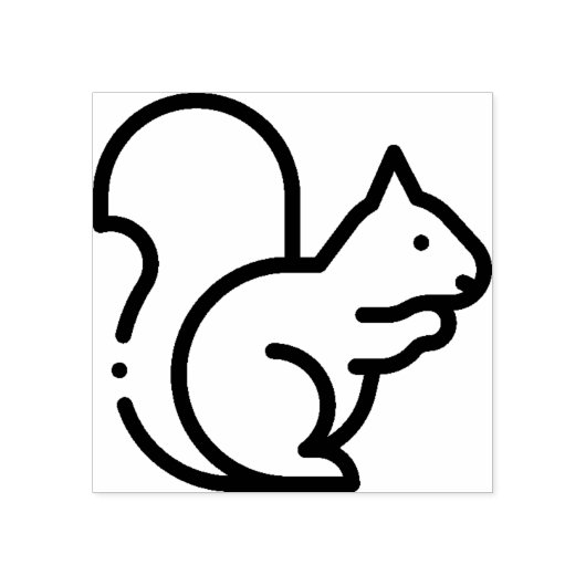 リス ラバースタンプ (インプリント)