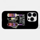 リス&ワイン – リスおもしろいレル愛好家とワインD Case-Mate iPhoneケース (裏面 (横))