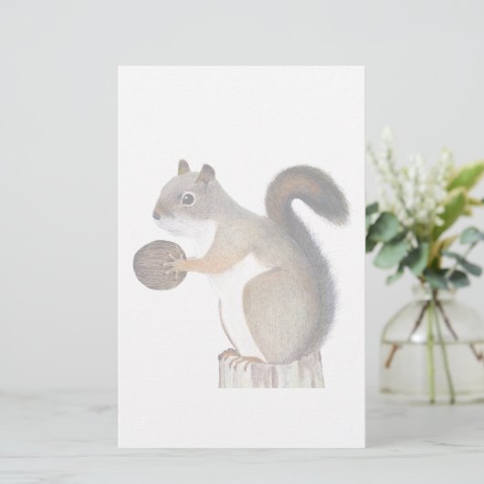 リス 便箋 (スタンド正面)