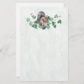 リス 便箋 (正面/裏面)