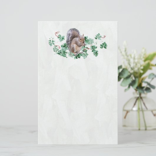 リス 便箋 (スタンド正面)