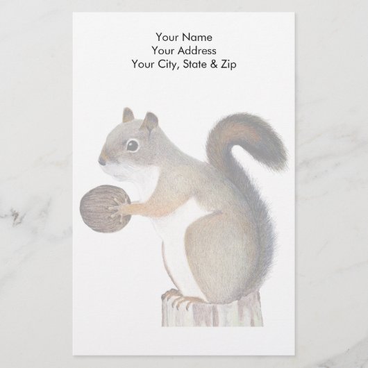 リス 便箋 (正面)