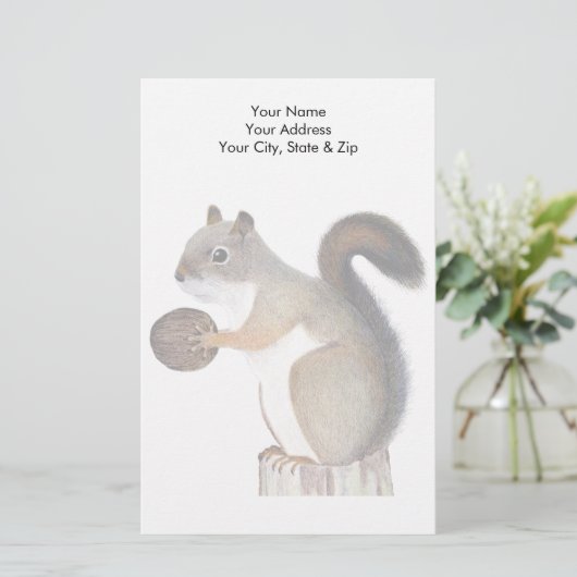 リス 便箋 (スタンド正面)