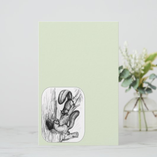 リス 便箋 (スタンド正面)