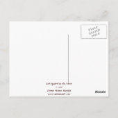 リス – 信頼 ポストカード (裏面)