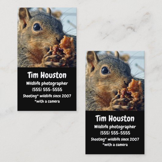 リス 名刺 (正面/裏面)