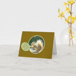 リス/尻尾の悪い日ユーモアのある/元気か？ カード